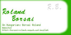 roland borsai business card